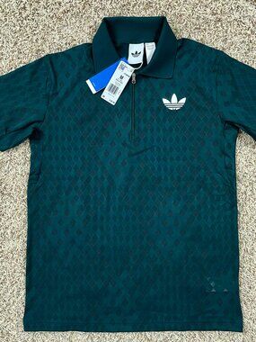 Adidas Men’s Tennis Pro Climacool+ FreeLift Polo Shirt Teal Green JY4848, Size M